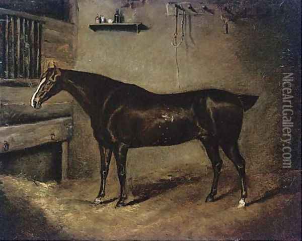 A favourite hunter Oil Painting - Sir Edwin Henry Landseer
