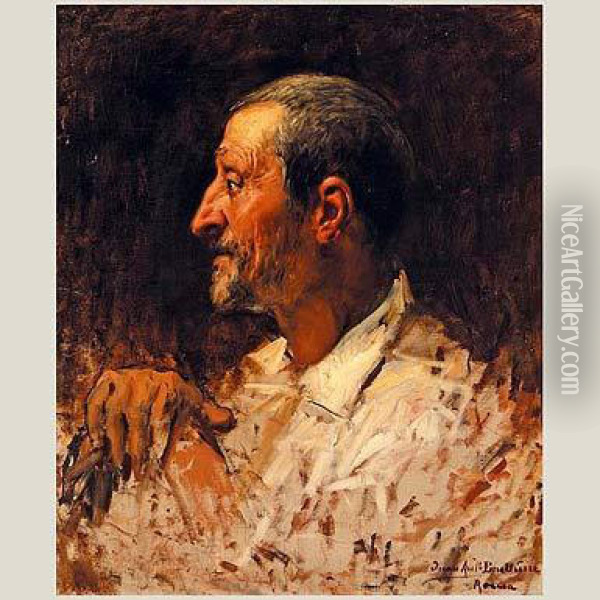 Anciano Oil Painting - Juan Antonio Benlliure y Gil