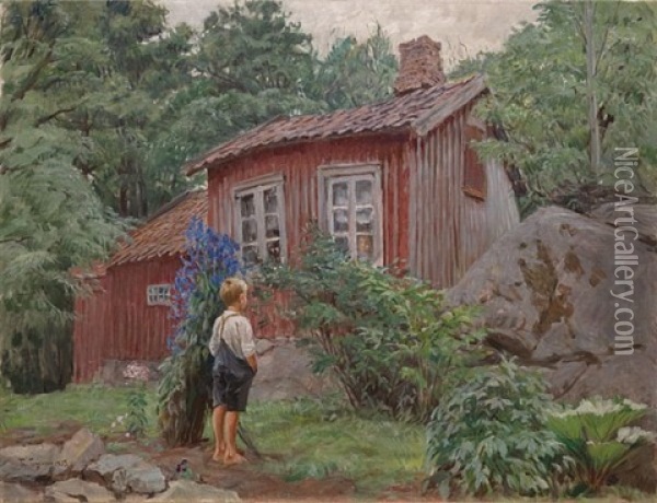 Graaveier Oil Painting - Thorvald Torgersen