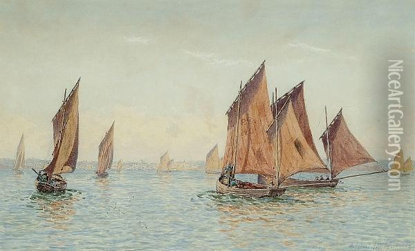 Falmouth Oil Painting - William Ayerst Ingram