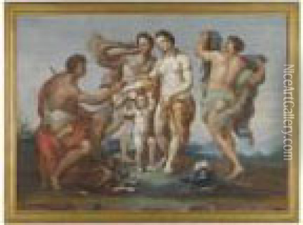 The Judgment Of Paris Oil Painting - Raphael (Raffaello Sanzio of Urbino)
