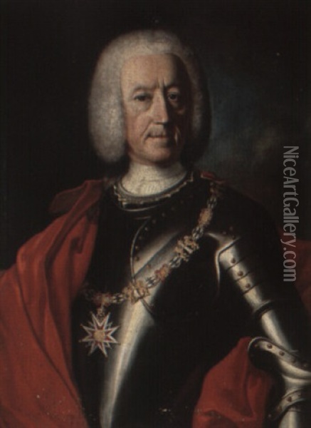 Portrait Of Josef Ignatz, Graf Von Torring Zu Jettenbach Oil Painting - George de Marees