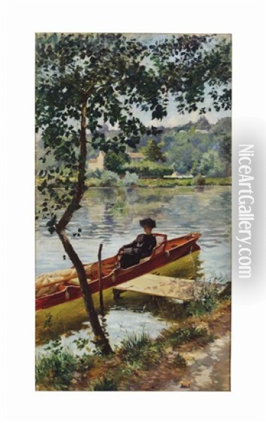 L'apres Midi Tranquille Oil Painting - Roger-Joseph Jourdain