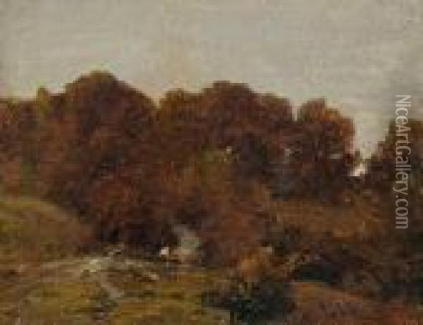 Herbstlandschaft Oil Painting - Ludwig Willroider