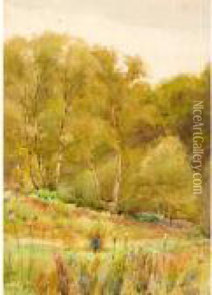 The Edge Of The Woods Oil Painting - Mildred Anne Butler