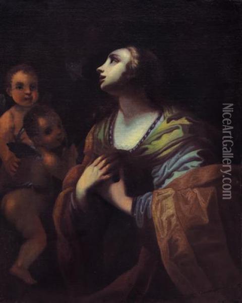 Allegoria Della Speranza Oil Painting - Giovanni Camillo Sagrestani