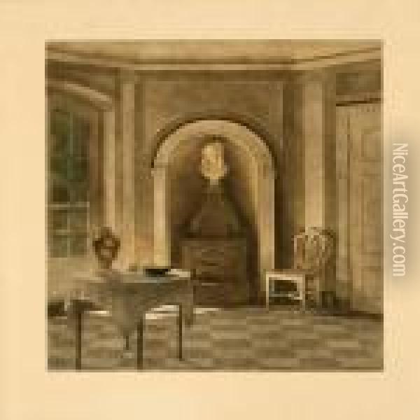 The Dining Room At Liselund Manor Oil Painting - Peder Vilhelm Ilsted