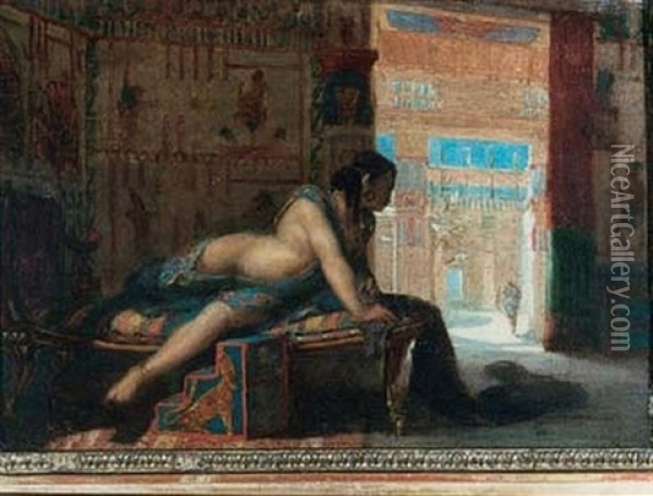 L'odalisque Oil Painting - Henri Regnault
