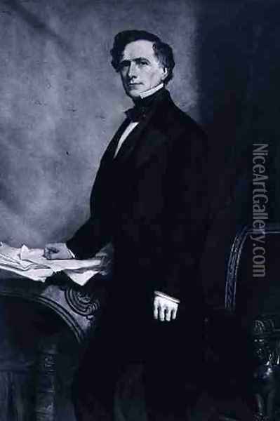 Franklin Pierce 14th President of the United States of America Oil Painting - George Peter Alexander Healy