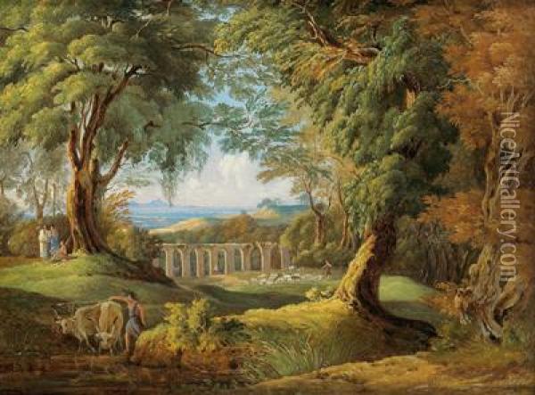 Ted Arcadian Landscape Oil Painting - Andreas Marko