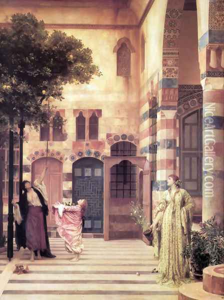 Old Damascus, Jew's Quarter Oil Painting - Lord Frederick Leighton