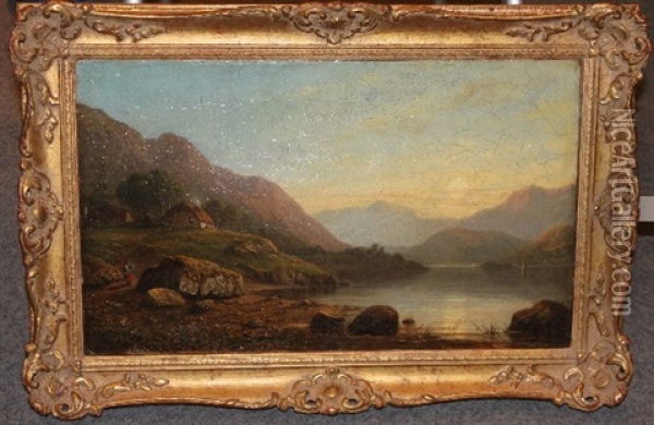 Meeresbucht Von Ross-shir Loch (schottland) Oil Painting - George F. Buchanan