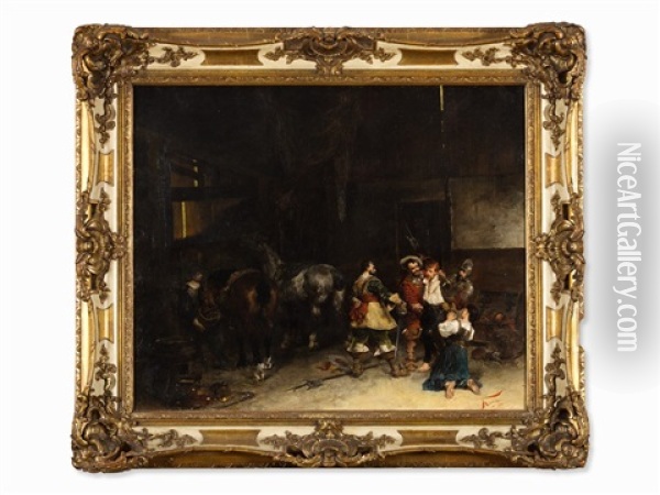The Arrest Oil Painting - Johann Frank Kirchbach