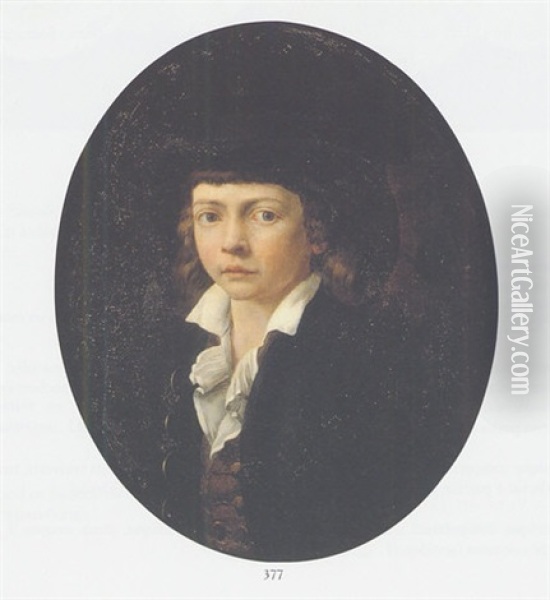 Portrait De Louis Xvii (?) Oil Painting - Henri-Pierre Danloux