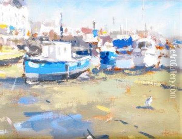 Study Of Boats Oil Painting - John Boyne