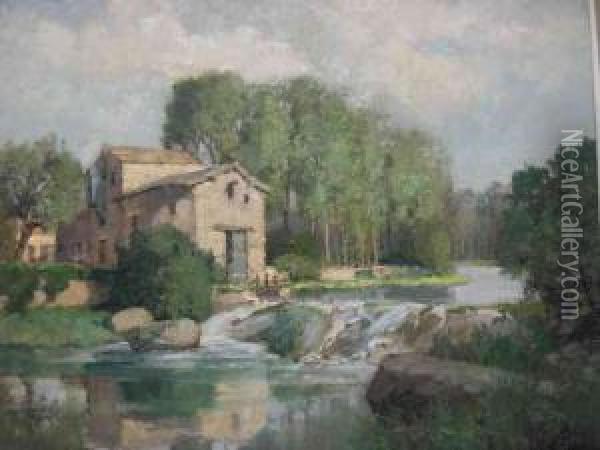 Le Moulin Chariet Oil Painting - Georges Charles Robin