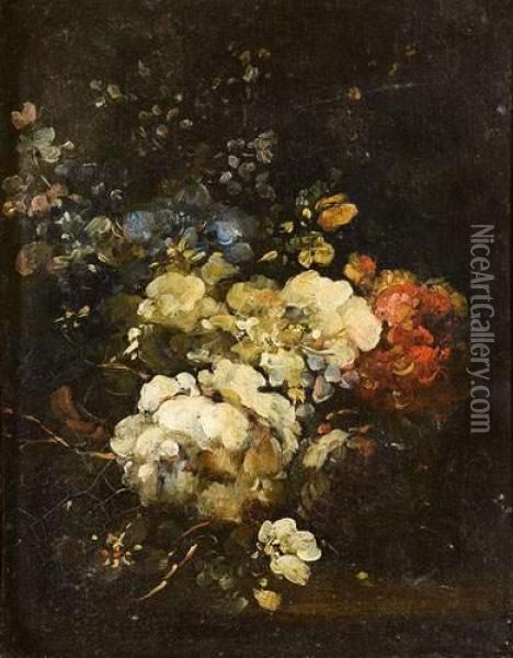 Jetee De Fleurs. Oil Painting - Narcisse-Virgile D Az De La Pena