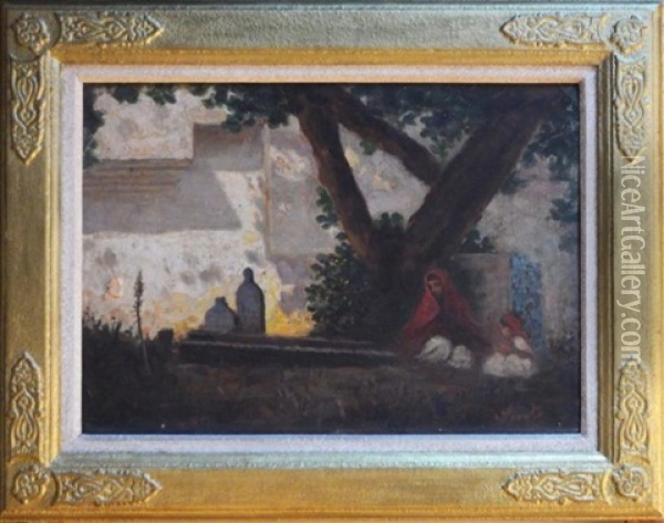 Pleureuse, Alger Oil Painting - Joseph Sintes