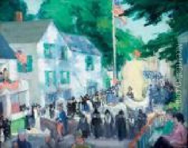 Patriotic Parade Oil Painting - Frederick Kitson Cowley