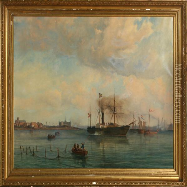 Marine Oil Painting - Frederick Theodor Kloss