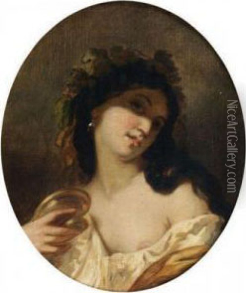 Portrait De Femme Oil Painting - Thomas Couture