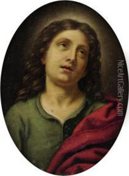The Infant Christ Oil Painting - Bartolomeo Mancini