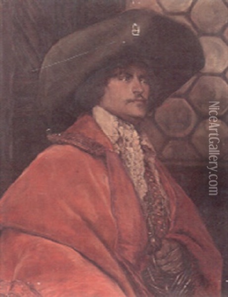 The Handsome Cavalier Oil Painting - Alex De Andreis