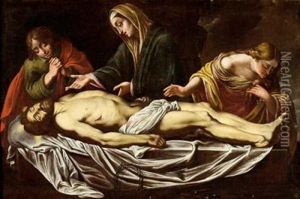 Compianto Sul Cristo Morto Oil Painting - Alessandro Tiarini