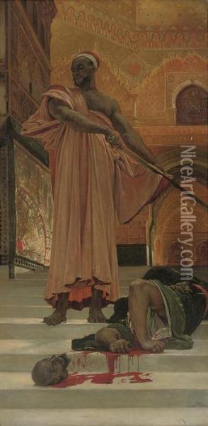 Execution Sans Jugement Sous Les Roi Maures De Grenade Oil Painting - Henri Alexandre Georges Regnault