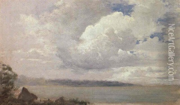 Clouds Over Lake Senega Oil Painting - Isaak Levitan