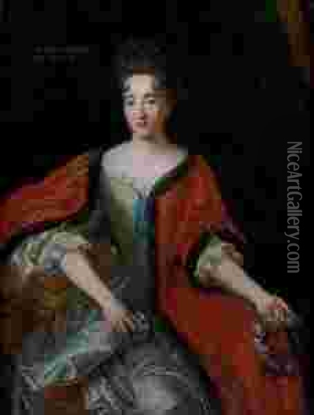 Portrait Presume De La Comtesse De Plelo Oil Painting - Francois de Troy