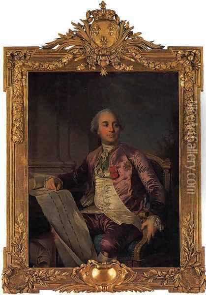 Portrait of the Comte d'Angiviller 1779 Oil Painting - Joseph Siffrein Duplessis