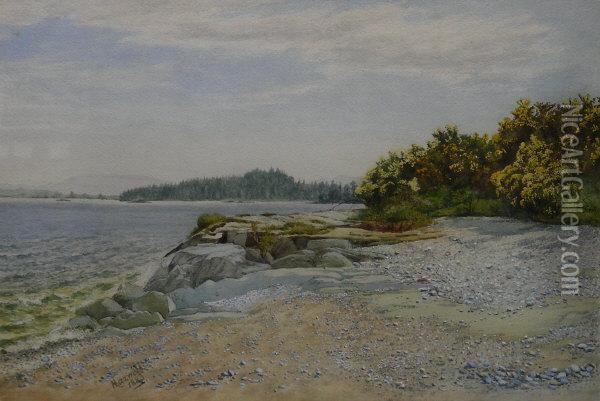 The Pebble Shore Oil Painting - Hamilton Maxwell