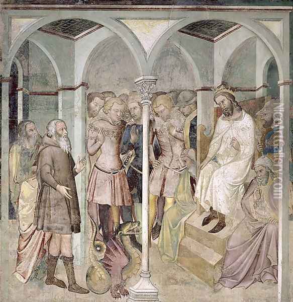Moses and the Brazen Serpent 1356-67 Oil Painting - Manfredi de Battilor Bartolo Di Fredi Fredi