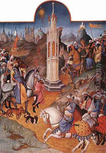 Les tres riches heures du Duc de Berry c. 1416 Oil Painting - Jean Limbourg