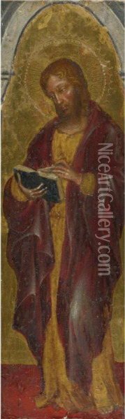 Saint Matthew Oil Painting - Francesco Di Gentile Da Fabriano