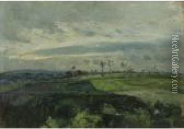 Paysage Vallonne En Hiver Oil Painting - Camille Pissarro