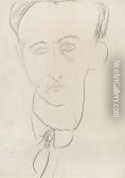 Portrait D'un Jeune Homme Oil Painting - Amedeo Modigliani