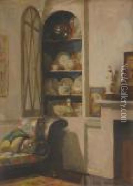 Corner Of A Room Oil Painting - George Sheringham