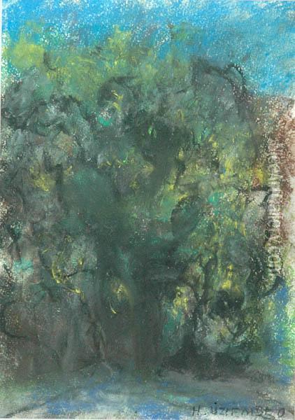 Drzewa Oil Painting - Henryk Uziemblo