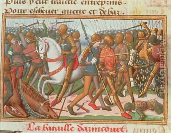 The Battle of Agincourt Oil Painting - de Paris (known as Auvergne) Martial