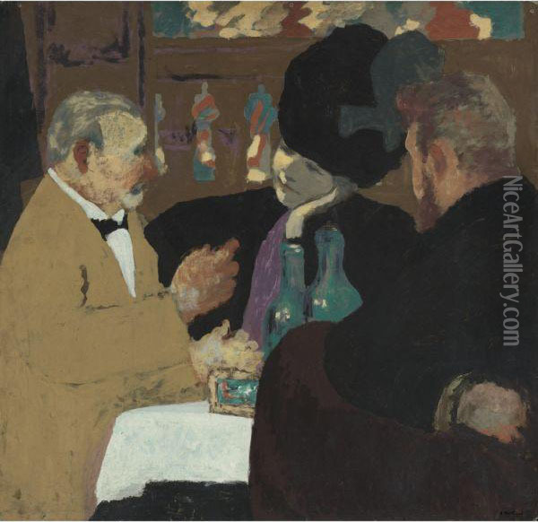 La Partie De Plaisir Oil Painting - Jean-Edouard Vuillard