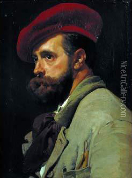 Portrait D'un Sculpteur Oil Painting - Ferenc Innocent