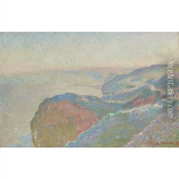 Au Val Saint-nicolas Pres Dieppe, Matin Oil Painting - Claude Monet