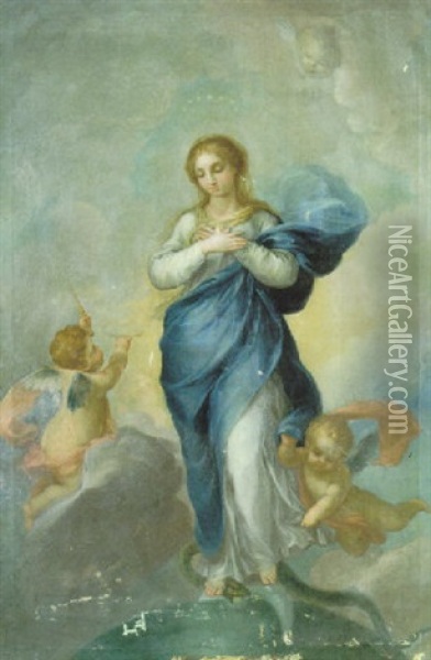 Inmaculada Oil Painting - Gregorio Ferro