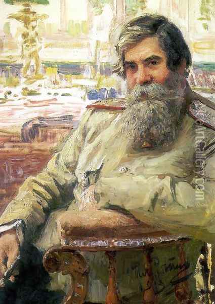 Portrait of the neurophysiologist and psychiatrist Vladimir Mikhailovich Bekhterev Oil Painting - Ilya Efimovich Efimovich Repin