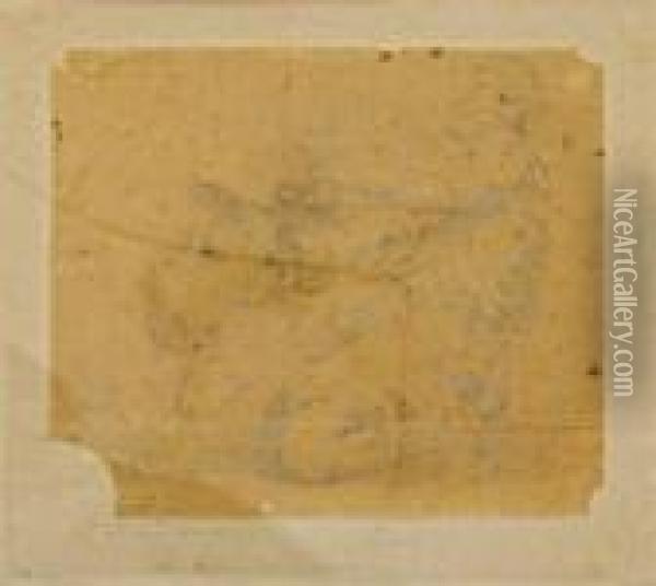 Un Taureau Conduit Au Sacrifice Oil Painting - Eugene Delacroix