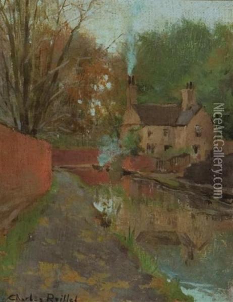 ''the Canal'' Oil Painting - Charles Reiffel