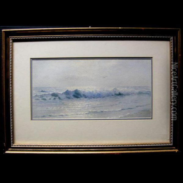 Surf Oil Painting - Frederic Marlett Bell-Smith
