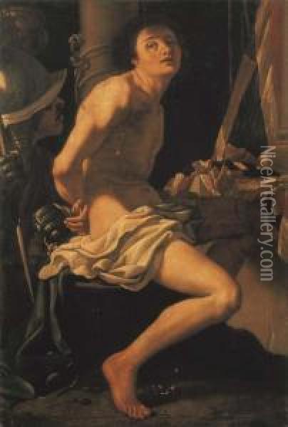 San Sebastiano Oil Painting - Bartolomeo Schedoni